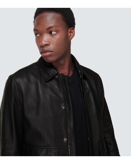 Veste en cuir Dolce & Gabbana pour homme en coloris Noir | Lyst