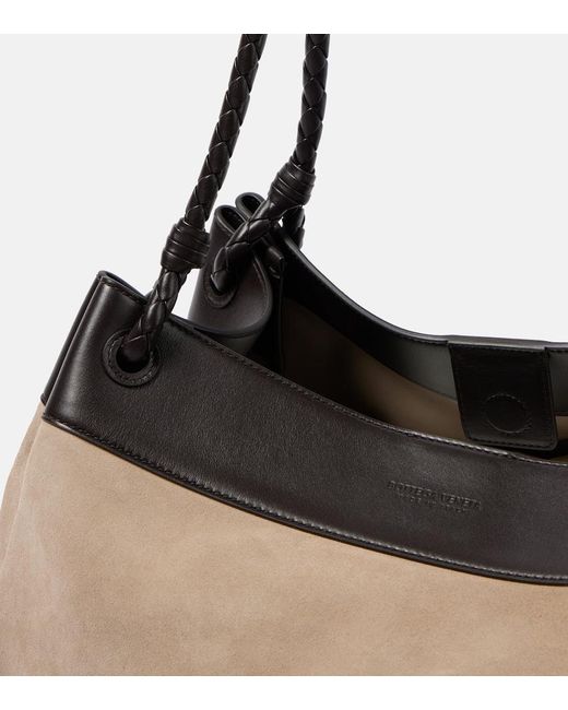 Bottega Veneta Natural Schultertasche Parachute Knot Maxi