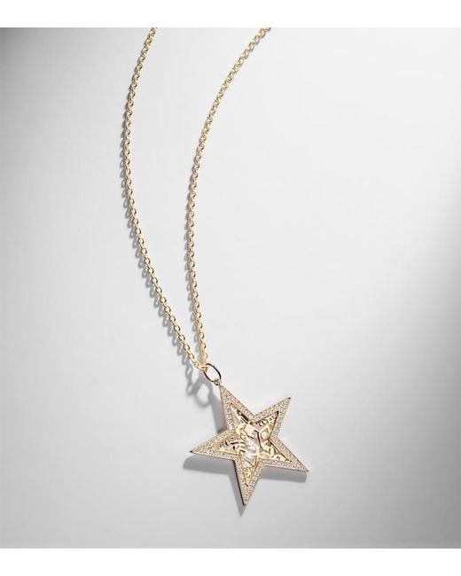 Sydney Evan White Icon Wallpaper Star 14Kt Pendant Necklace With Diamonds