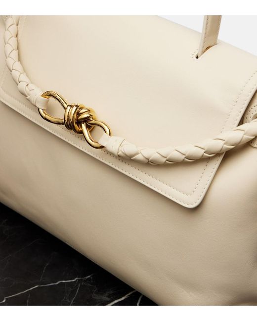 Bottega Veneta Natural Tote Bag Ciao Ciao Medium Aus Leder
