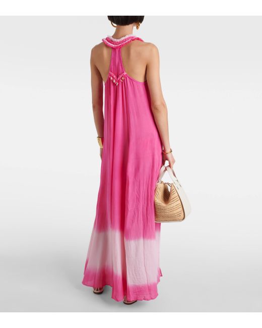 Robe longue Nava Poupette en coloris Pink