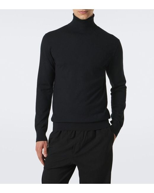 The Row Blue Adlan Wool Turtleneck Sweater for men