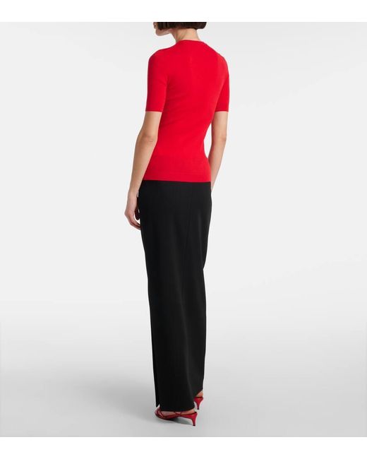 Khaite Red Top Celina Aus Einem Wollgemisch