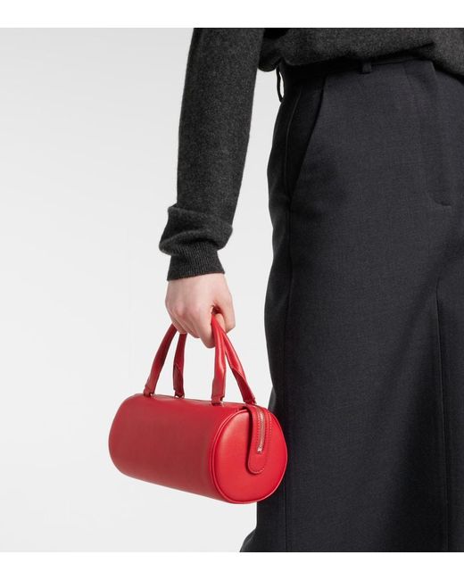 The Row Red Schultertasche Edith Small Aus Leder