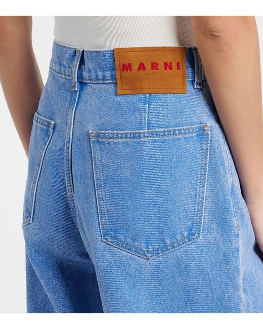 Marni Blue Wide-Leg Jeans