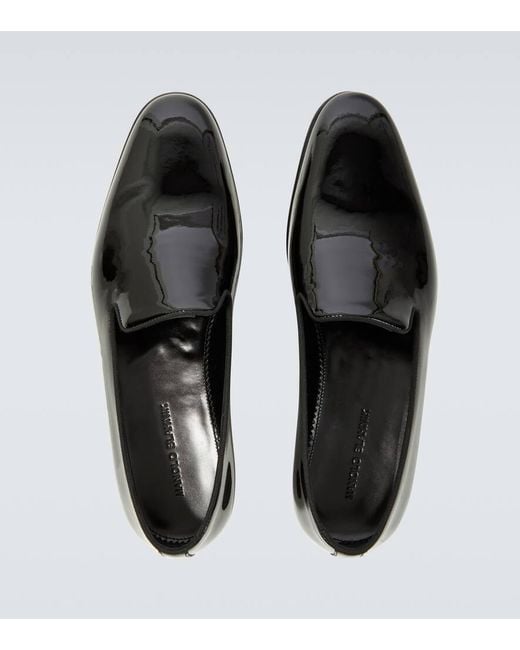 Mocassini Mario di Manolo Blahnik in Black da Uomo