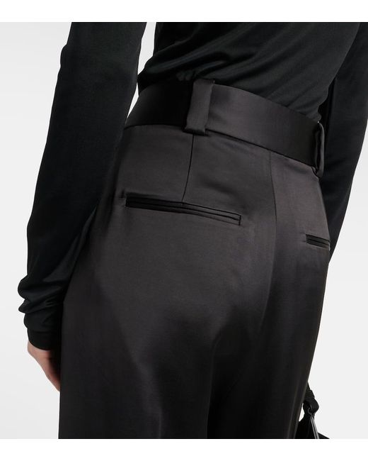 Pantaloni A Gamba Larga Simone di Khaite in Black