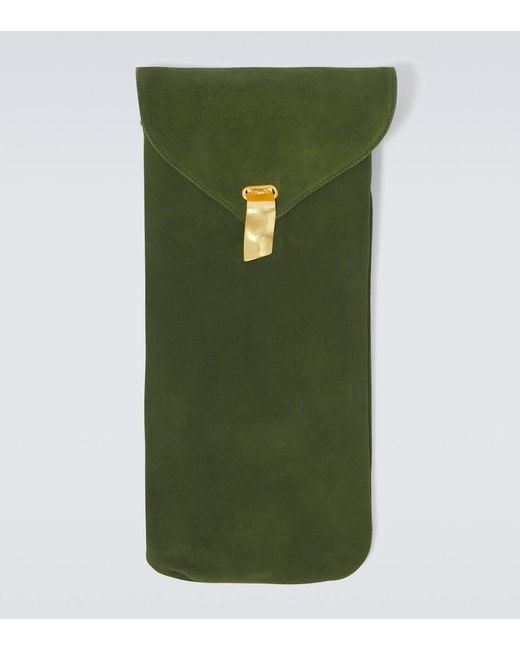 Charvet Green Suede Slippers for men