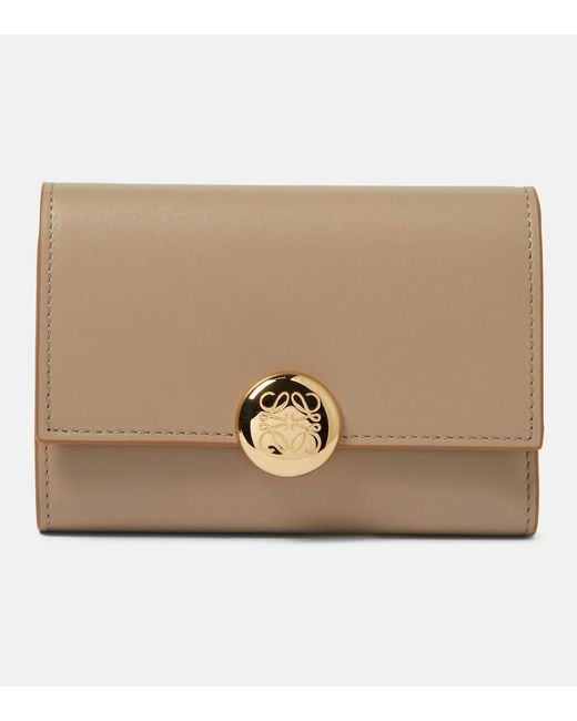 Loewe Natural Logo Leather Wallet