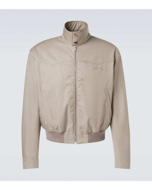 McQueen Natural Logo Cotton Gabardine Jacket for men