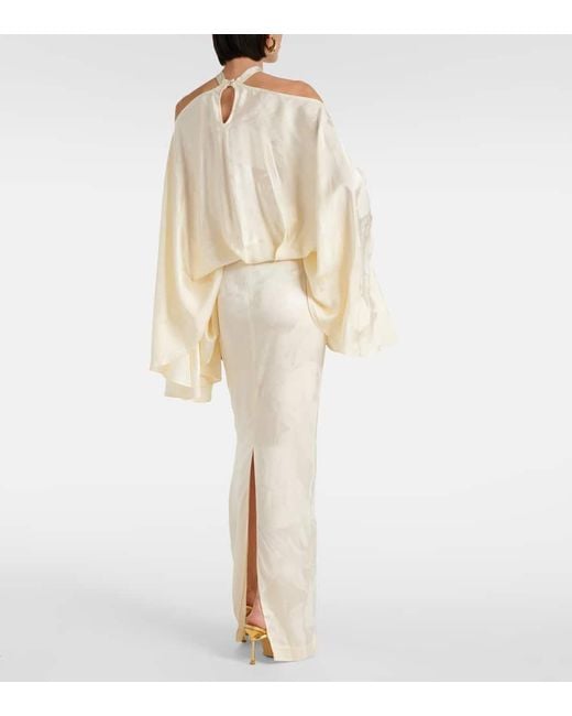 ‎Taller Marmo White Bridal Robe Cyclades Callass aus Jacquard