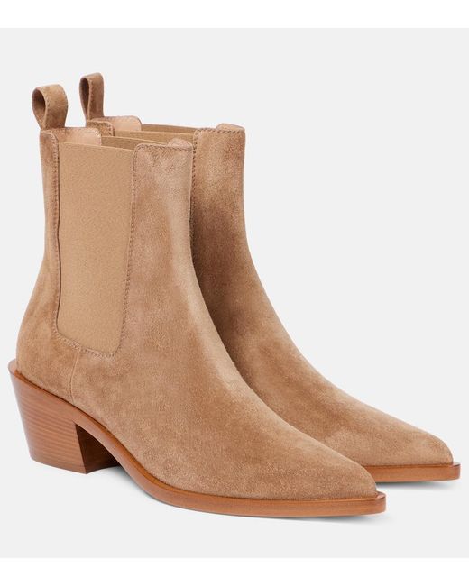 Bottines Wylie 45 En Daim Gianvito Rossi en coloris Brown