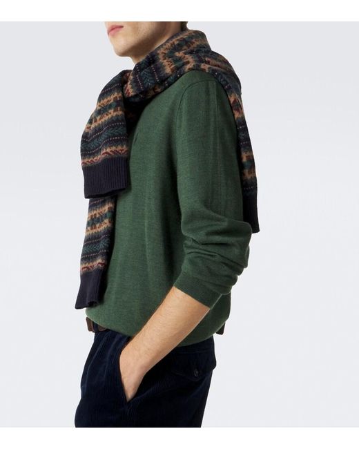 Polo Ralph Lauren Green Wool Polo Sweater for men