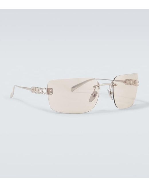 Gucci Eckige Sonnenbrille Block Bending in Natural für Herren