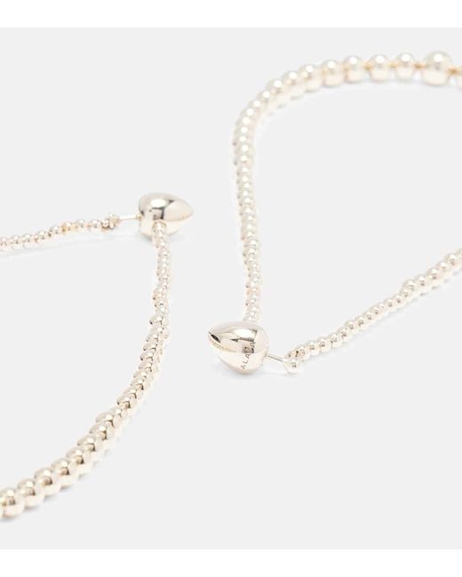 Boucles D'Oreilles A Perles Fantaisie Alaïa en coloris White