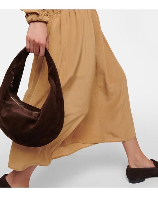 Robe Midi Dryden En Crepe De Soie Joseph en coloris Natural