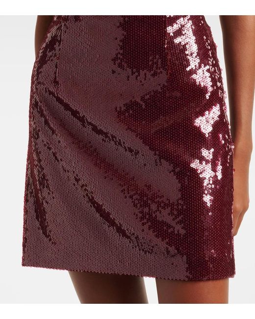 Rebecca Vallance Purple X Nicky Hilton Zelda Sequined Minidress