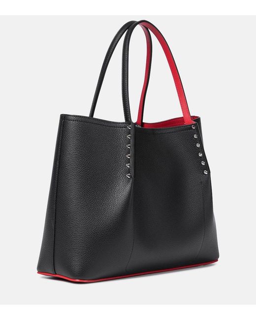 Christian Louboutin Black Cabarock Small Leather Tote Bag