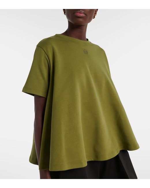 Top En Mezcla De Algodon Loewe de color Green