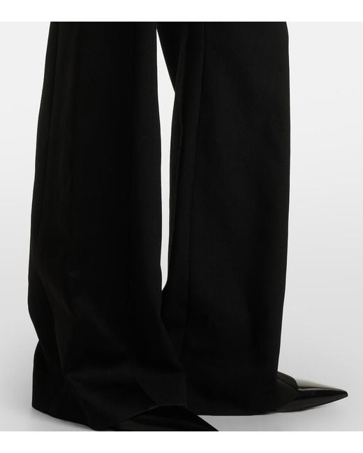 Victoria Beckham Black Cami Cutout Crepe Satin Jumpsuit