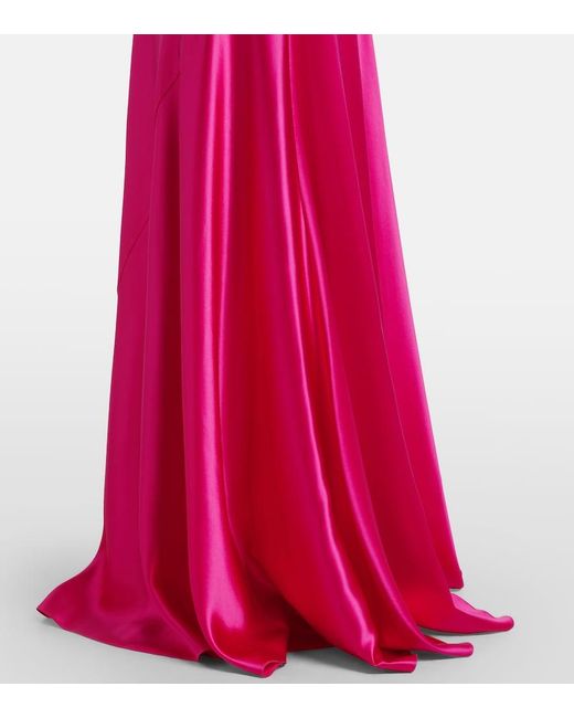 Alaïa Pink Silk Dress With Straps