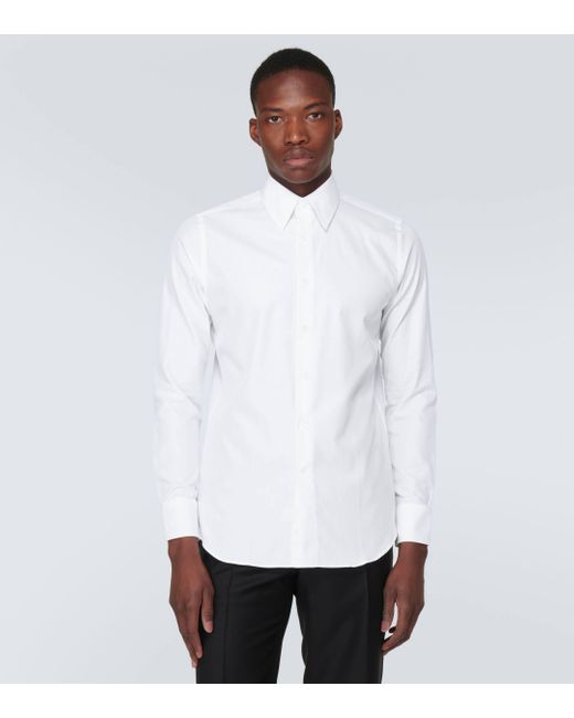 Canali White Cotton Shirt for men