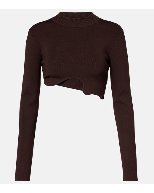 Christopher Esber Brown Cropped-Top
