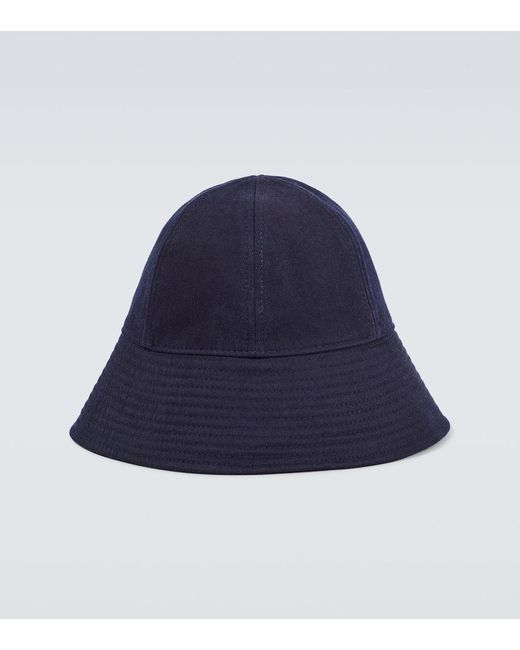 Sombrero de pescador en algodon Jil Sander de hombre de color Blue