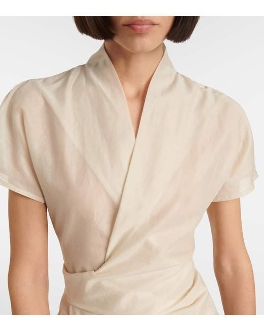 Top Envolvente Laura De Algodon Rick Owens de color Natural