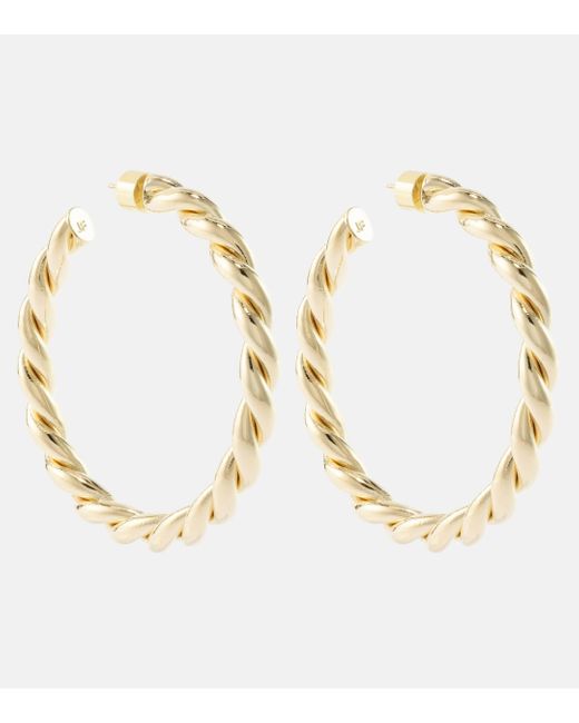 Jennifer Fisher Metallic 14kt Gold-plated Hoop Earrings