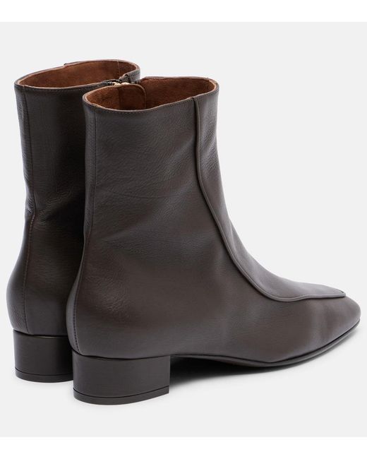 Herbert Levine Black Shadow Ban 30 Leather Ankle Boots