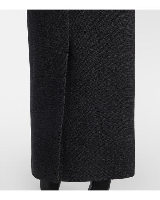 Isabel Marant Black Eris Wool-Blend Coat