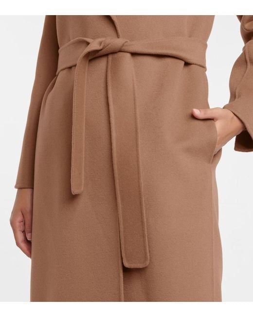 Max Mara Brown Mantel Poldo Aus Wolle