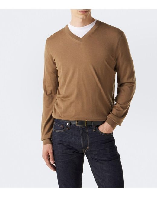 Tom Ford Brown Wool Sweater for men