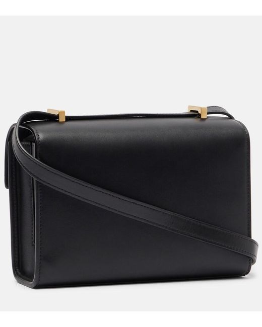 SAVETTE Black Symmetry 19 Mini Leather Shoulder Bag