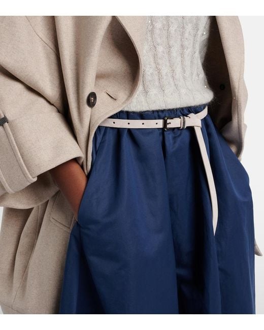 Brunello Cucinelli Natural Monili Suede Belt