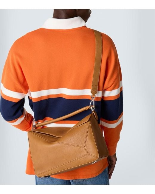 Loewe Tote Bag Puzzle Large Aus Leder in Brown für Herren