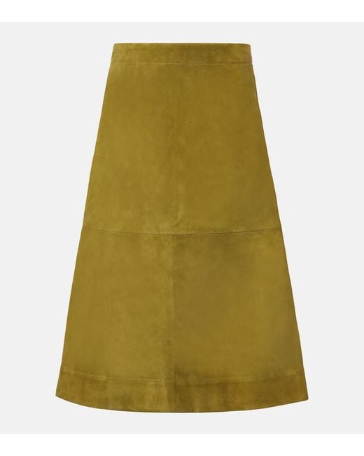 Bottega Veneta Green Leather Skirts