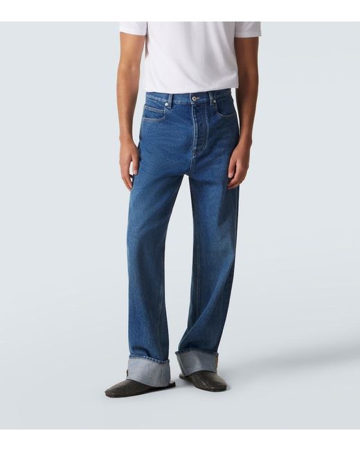 Bottega Veneta Blue Wide-Leg Jeans for men