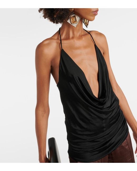 Tom Ford Black Sleeveless Tops