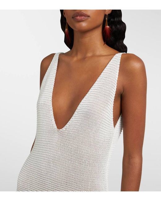 Bananhot White Maxikleid