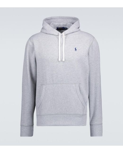 Polo Ralph Lauren Blue Hooded Sweatshirt With Logo for men