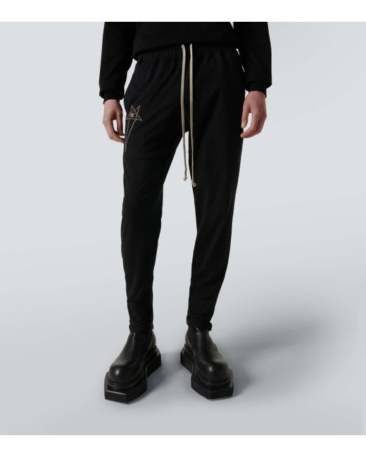 Pantalon de survetement en coton Rick Owens pour homme en coloris Black