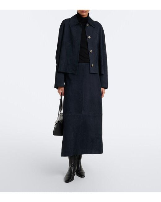 Joseph Blue Aitna Suede Jacket