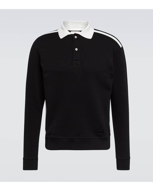 Valentino Sweatshirt aus Baumwoll-Jersey in Black für Herren