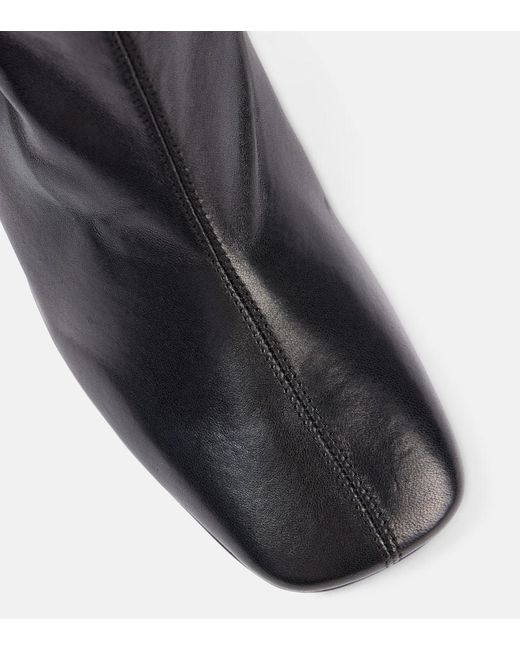 Dries Van Noten Black Ankle Boots Aus Leder