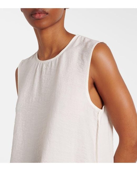 Rohe White Maxikleid Aus Einem Seidengemisch