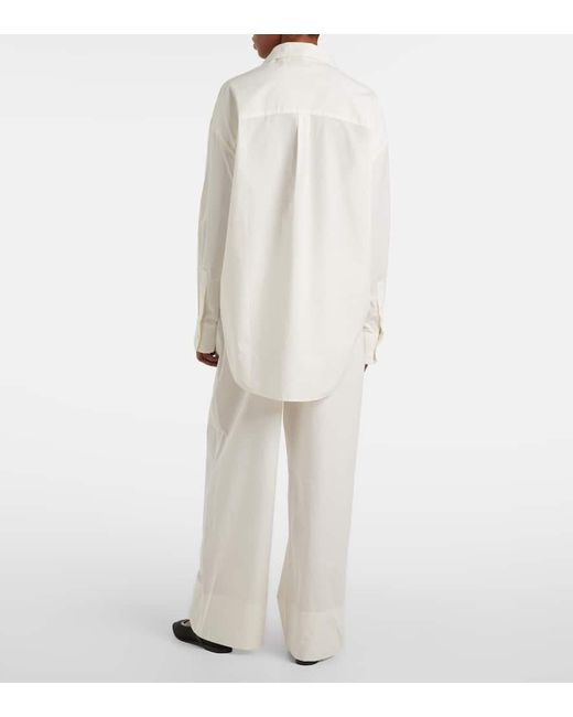 Faithfull The Brand White En Vau Cotton Shirt