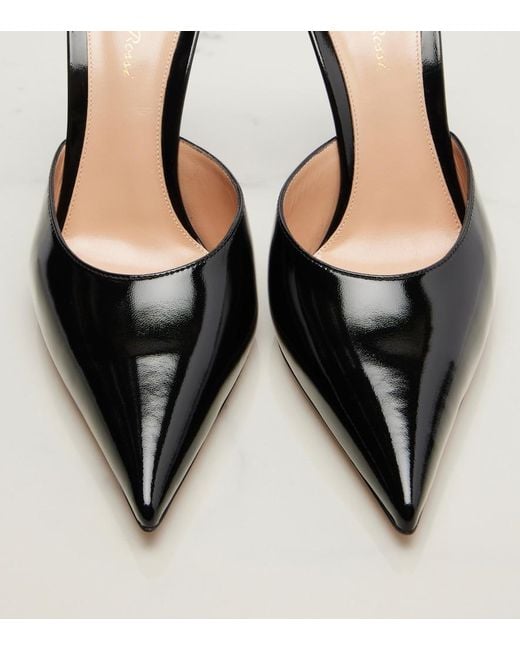 Gianvito Rossi Black Leather Mules