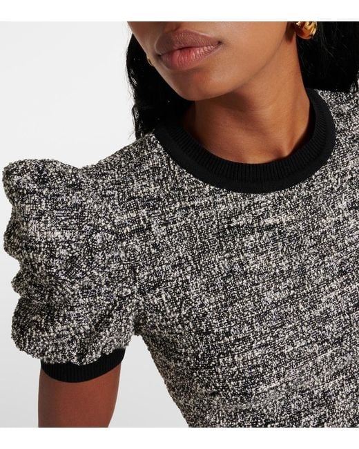 Max Mara Gray Ieti Cotton-Blend Midi Dress